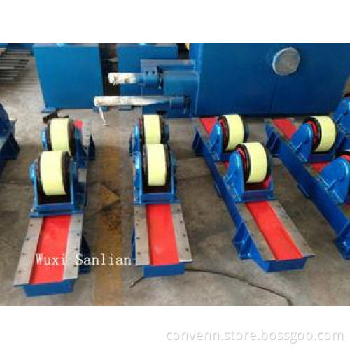 Wired Bolt Adjustment Pipe Welding Turning Rolls , 10000kg